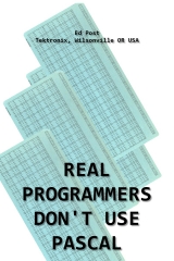скачать книгу Real Programmers Don't Use PASCAL. автора Ed Post