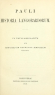 Книга Historia langobardorum автора Paulus Diaconus