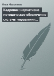 Книга Кадровик: нормативно-методическое обеспечение системы управления персоналом автора Илья Мельников