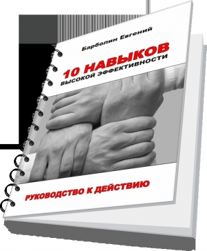 обложка книги 10 навыков высокой эффективности  - Евгений Барболин