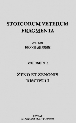 обложка книги Фрагменты ранних стоиков. Т. 1. Зенон и его ученики - Ханс Фридрих Аугуст фон-Арним