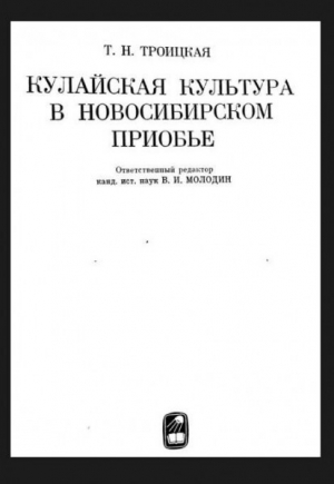 обложка книги Кулайская культура в Новосибирском Приобье - Татьяна Троицкая