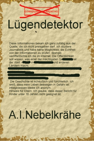 обложка книги Lügendetektor - A. I. Nebelkrähe