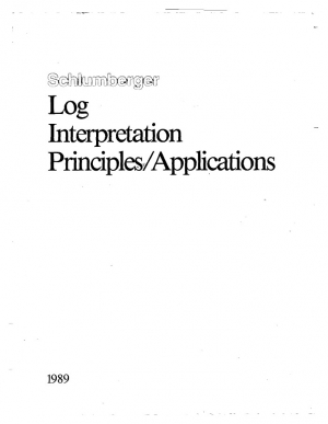 обложка книги Log Interpretation Principles and Applications - Wireline & Testing Schlumberger