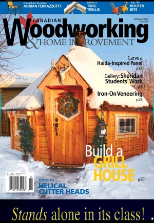 обложка книги Сanadian Woodworking & Home Improvement N°95 April/May 2015  - Woodworking Журнал