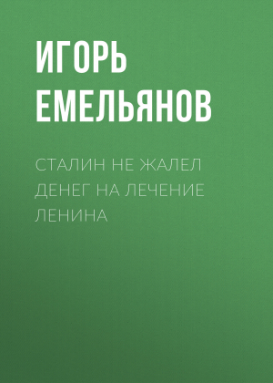 обложка книги Сталин не жалел денег на лечение Ленина - Игорь ЕМЕЛЬЯНОВ