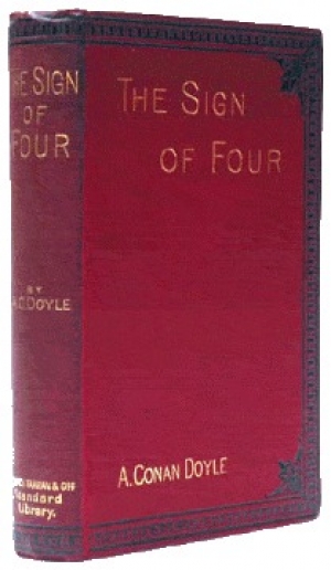 обложка книги Знак четырех(изд.1890) - Артур Конан Дойл