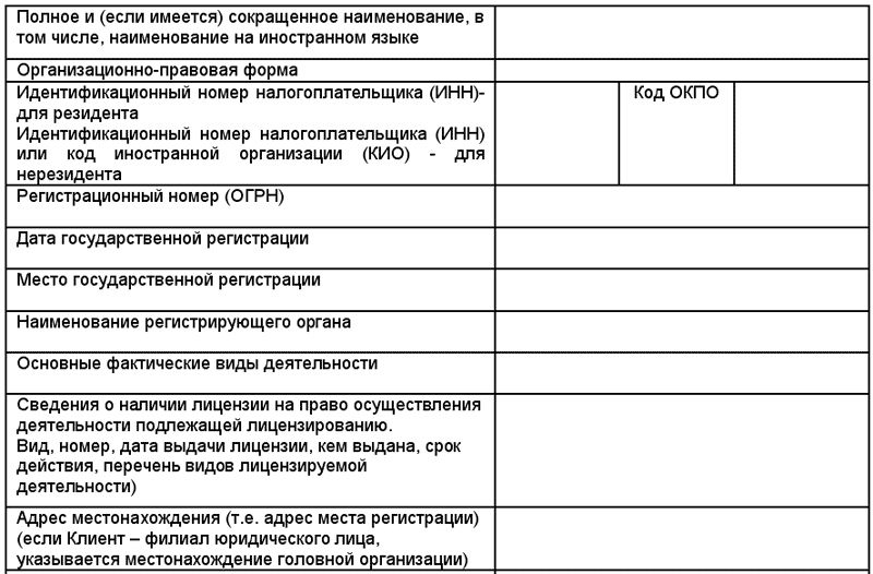 Вопросник для физических лиц в втб на сегодня образец заполнения