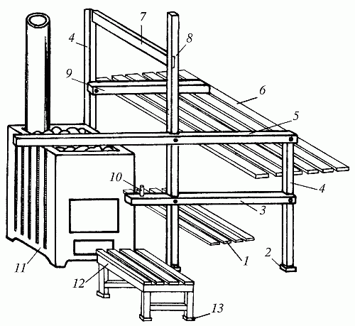 Полок для бани своими руками чертежи и схемы из дерева прямой