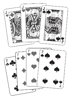 Карты всех мастей. Игральные карты. Карта 1990. Четыре шестерки карты. Карточка с 4 рожками.