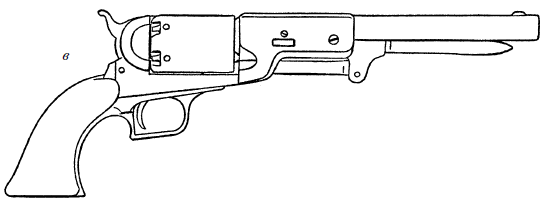 Пистолет 19 века рисунок