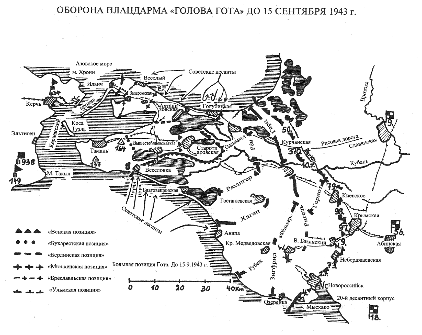 Малая земля карта боевых действий