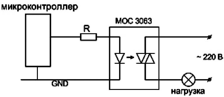 Мос3063 схема включения