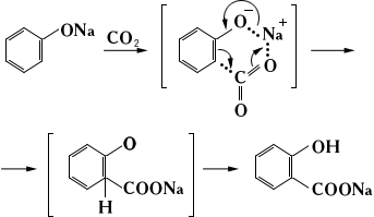 Схема получения ацетилсалициловой кислоты из фенола