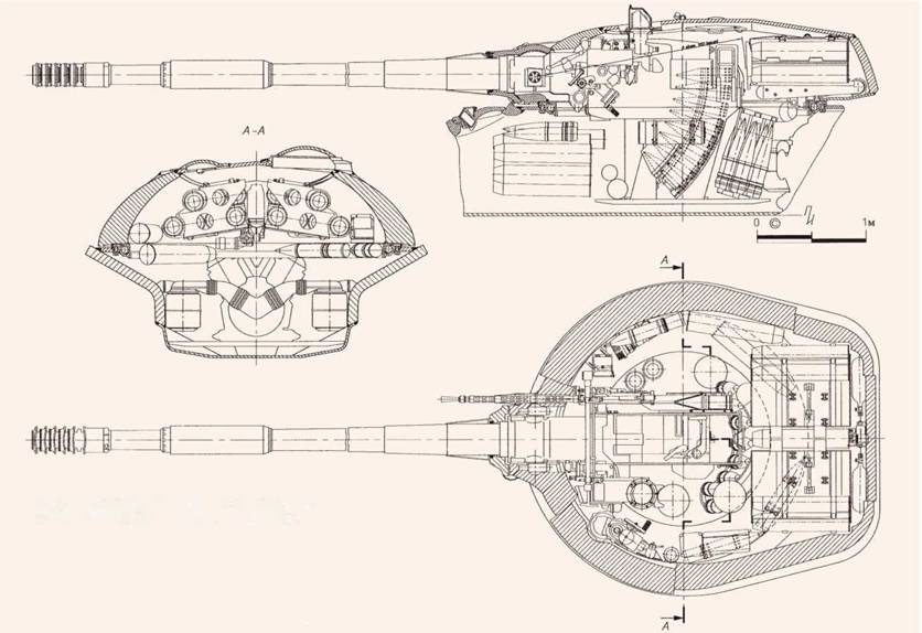 Чертеж танка ис7