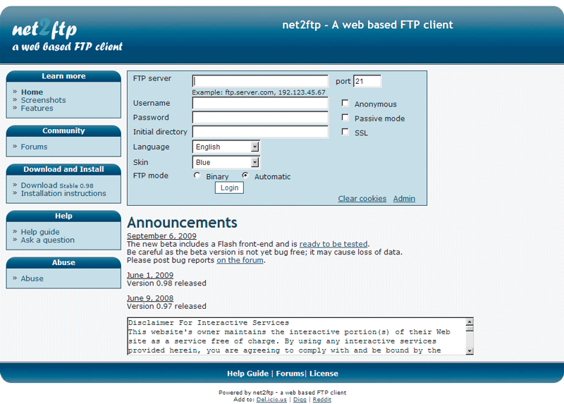 Net ftp