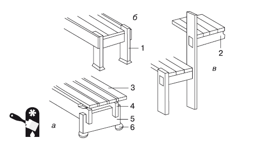Полок для бани парящий схема