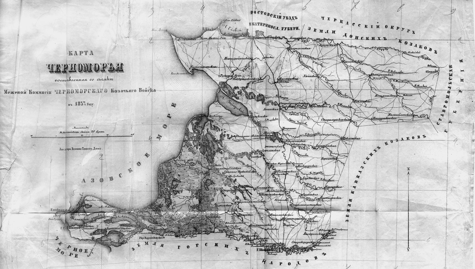 Карта краснодарского края фанагория