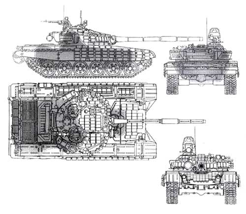 Т 72б чертеж