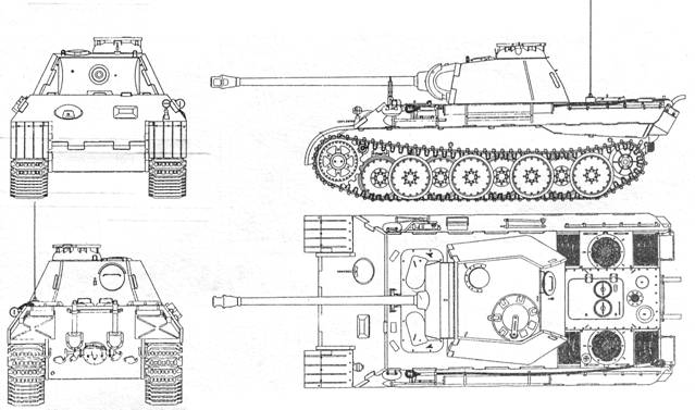 Пантера 2 танк чертеж