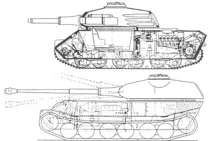 Танк тигр порше чертежи