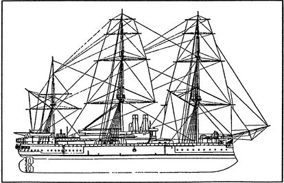 Броненосный фрегат минин чертеж
