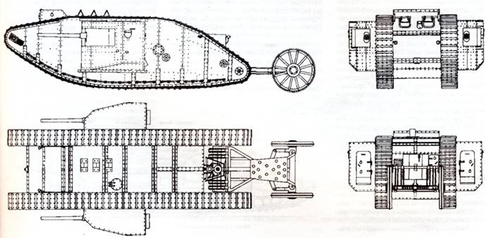 Марк 2 танк чертеж