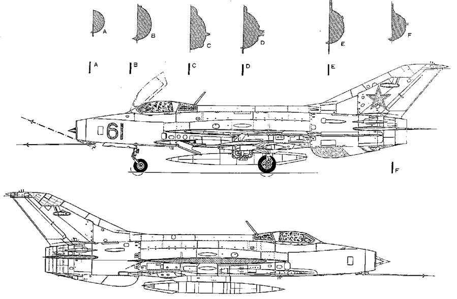 Миг 21 чертеж крыла