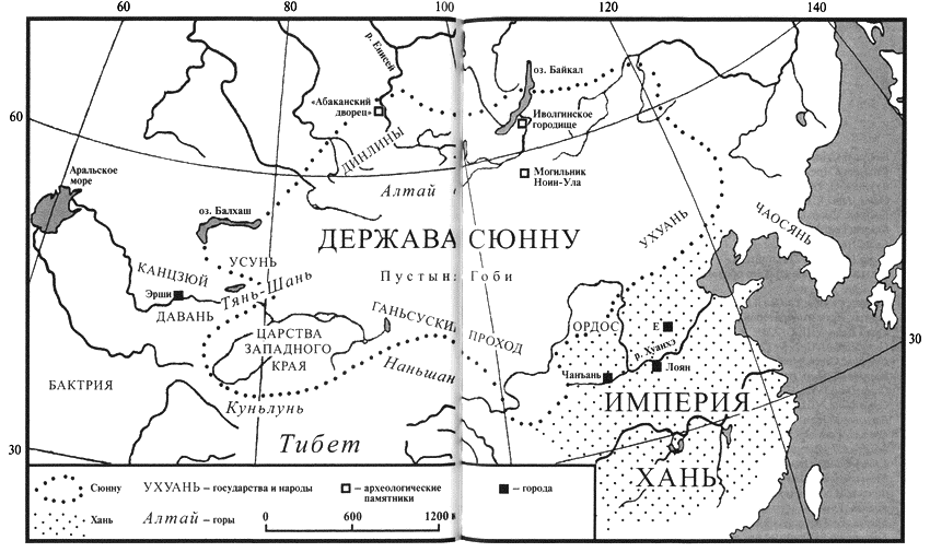 Держава гуннов карта