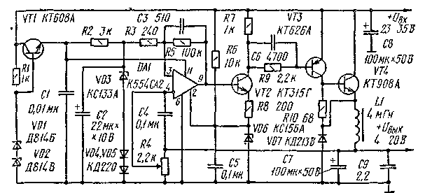 К554са3 схема включения