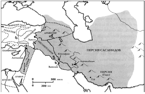 Карта империи сасанидов