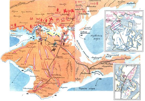 Перекоп сиваш карта