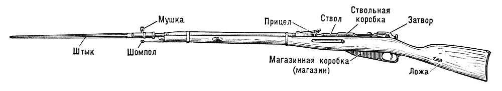 Чертеж винтовки мосина 1 к 1