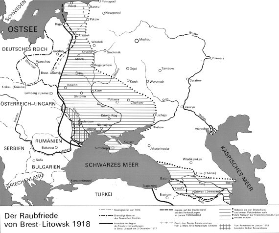 Восточный фронт первой мировой войны карта 1917