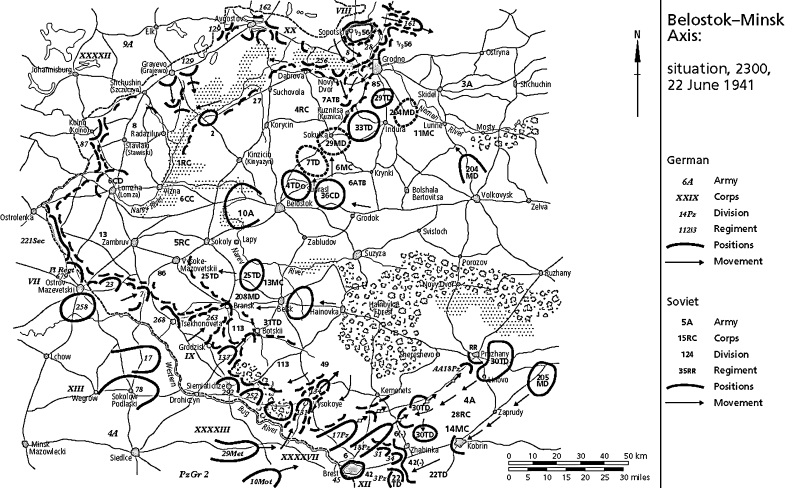 Карта 22 июня 1941