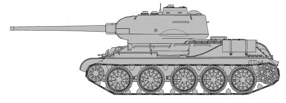 Т 34 в профиль рисунок