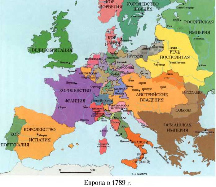 Карта российской империи в 1812 году