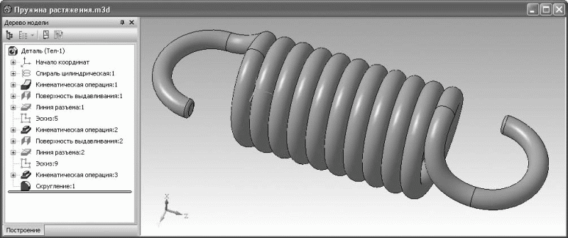 Как нарисовать пружину в компасе 3d на чертеже