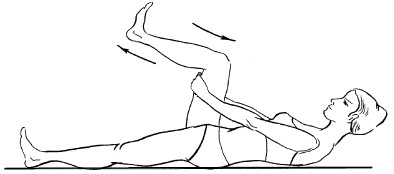 Ноги согните в коленях руки. Поочередное сгибание ног. Лежамна спине нога согнута. Лежа на спине ноги вперед. Ноги согнуты в тазобедренном и коленном.