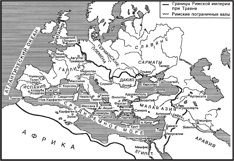 Великая римская империя карта