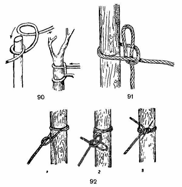 Допускается ли использование узлов для крепления. Узлы для привязывания веревок к опоре. Узел самосброс. Узлы для привязывания веревки к трубе. Узел на трубу.