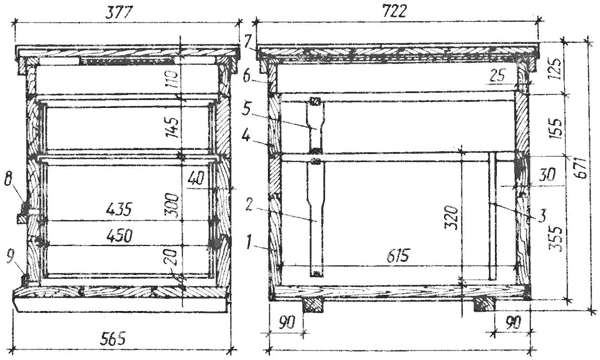 Чертежи улья 16 рамочного улья