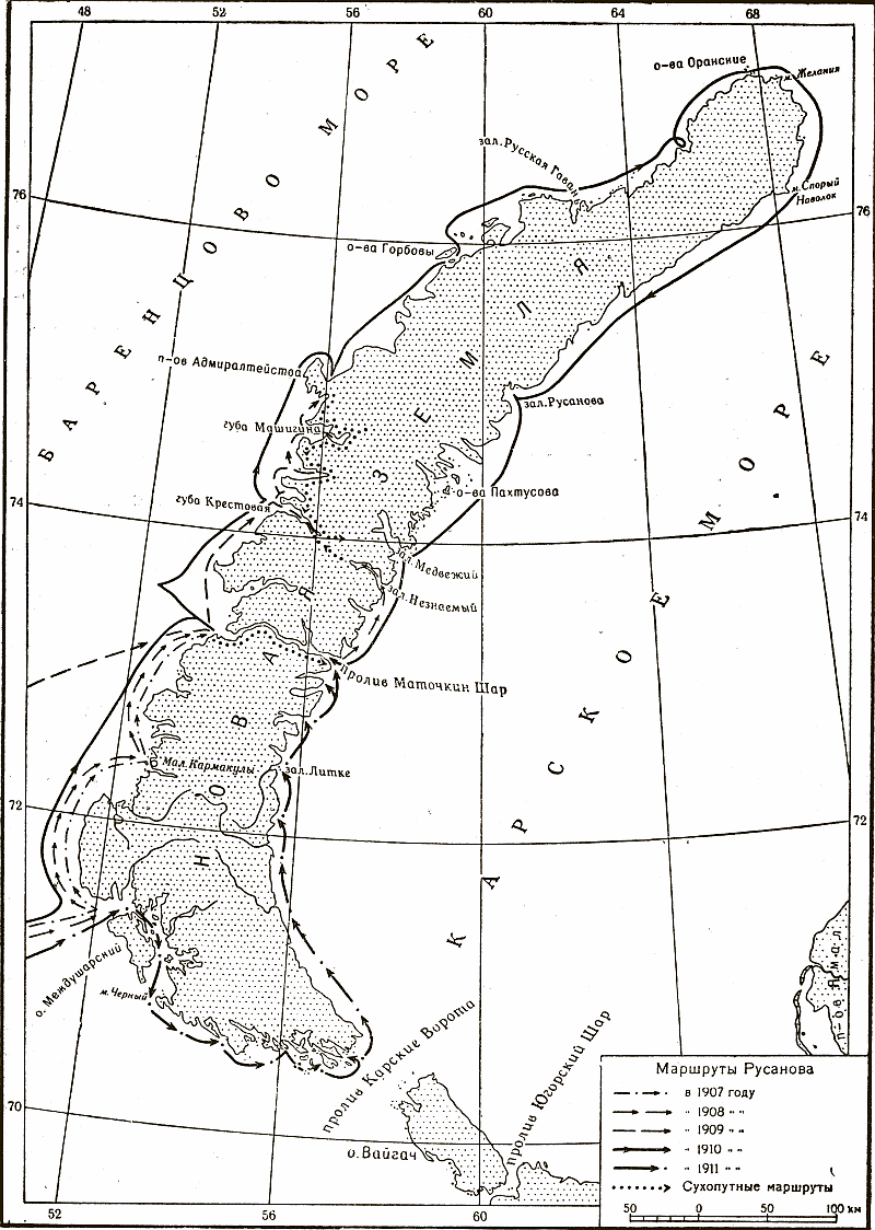 Мангазейский морской ход карта