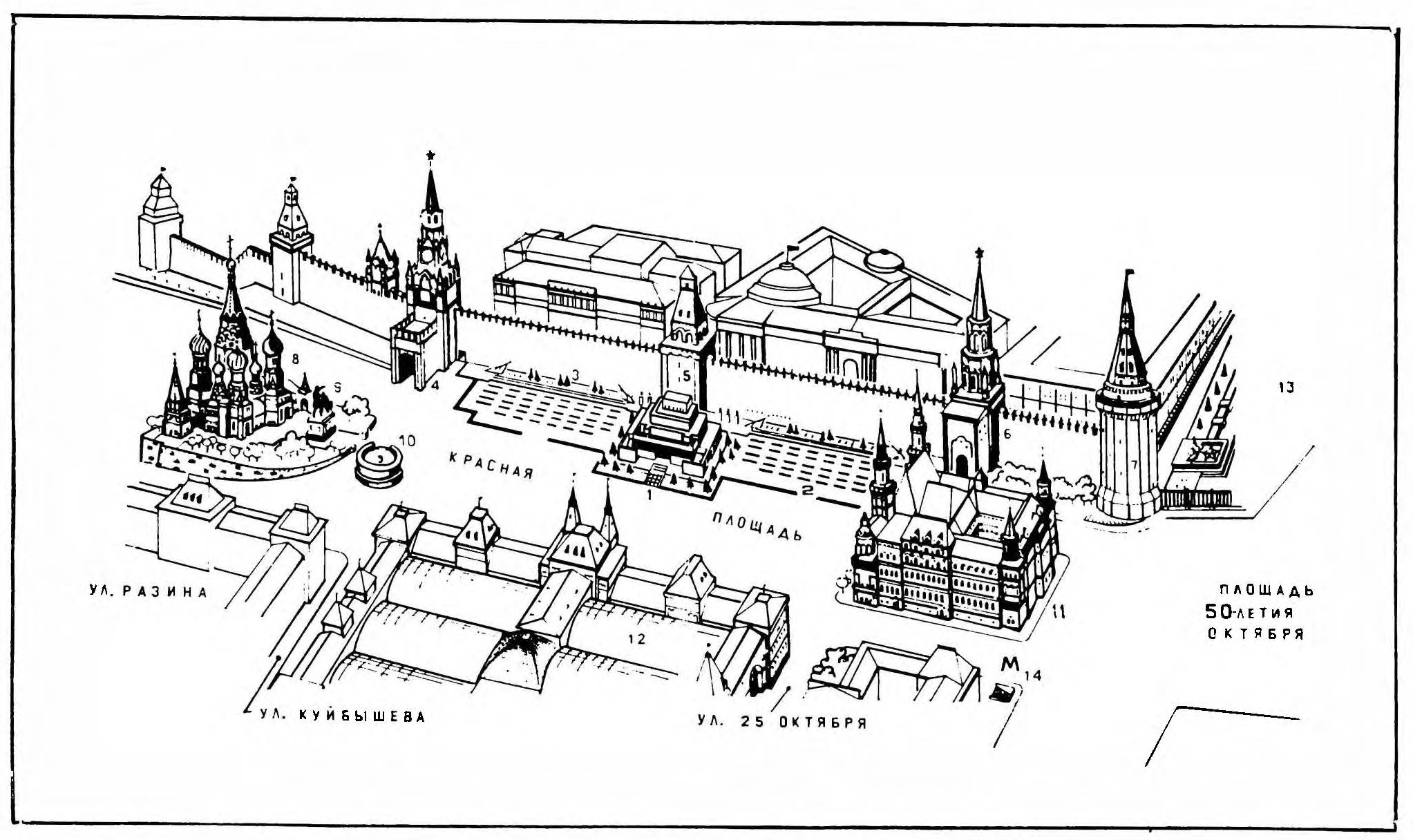 Сенатская башня Московского Кремля схема