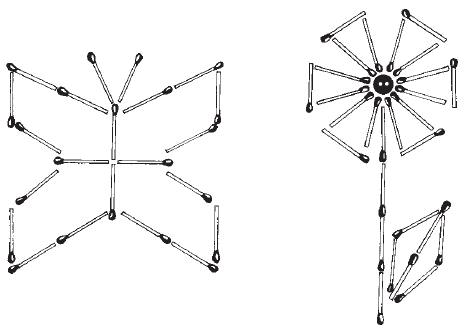 Фигуры из спичек. Выкладывание фигур из спичек. Фигурки из спичек для детей. Узоры из спичек для детей.