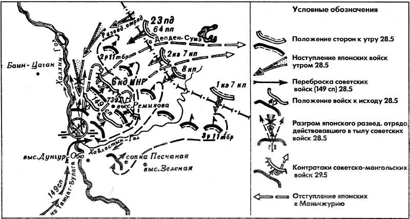 Сражение на халхин голе карта