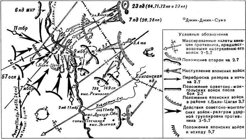 Сражение на халхин голе карта