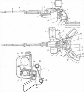 Чертеж пулемета корд