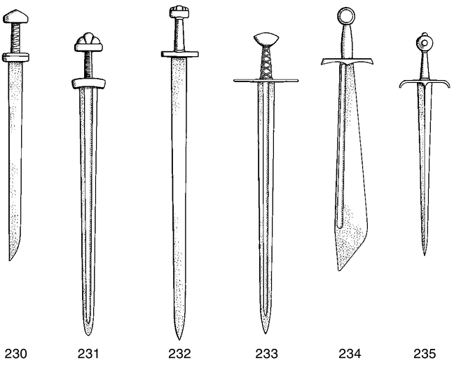 Романский меч чертеж