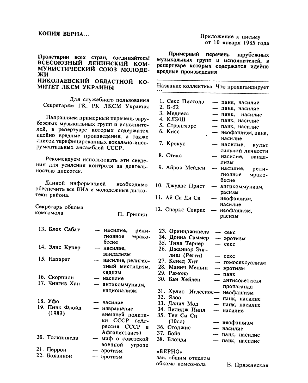 Запрещенные в СССР музыкальные группы. Список запрещенных рок групп в СССР. Список запрещённых групп в СССР. Список запрещенных в СССР музыкальных групп.